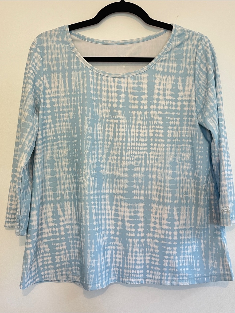 VSkinz UPF 50 Sunwear Top M Coastal Beach Fishing Resort Blue Athleisure